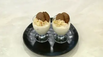 Çikolata Kurabiyeli Bademli Pirinç Puding Tarifi